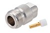 N Female Connector Solder Attachment for PE-SR402AL, PE-SR402FL, PE-SR402FLJ, PE-SR402TN, RG402