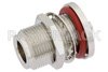 N Female Bulkhead Mount Connector Solder Attachment for PE-SR405AL, PE-SR405FL, PE-SR405FLJ, PE-SR405TN, RG405