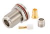 N Female Bulkhead Mount Connector Solder Attachment for PE-SR402AL, PE-SR402FL, PE-SR402FLJ, PE-SR402TN, RG402