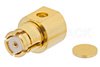 SMP Female Right Angle Connector Solder Attachment For PE-047SR, PE-SR047AL, PE-SR047FL, Up To 8 GHz