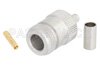 N Female Connector Crimp/Solder Attachment For RG223, RG142, RG400, RG55, White Bronze
