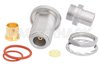 N Female Bulkhead Mount Precision Connector Clamp/Solder Attachment for PE-P300LL