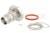 TNC Female Bulkhead Mount Connector Solder Attachment for PE-SR405AL, PE-SR405FL, PE-SR405FLJ, PE-SR405TN, RG405, IP67 Rated