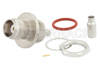 TNC Female Bulkhead Mount Connector Crimp/Solder Attachment for RG174, RG316, RG188, 0.100 inch, PE-B100, PE-C100, LMR-100, IP67 Rated