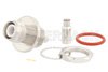 RP TNC Female Bulkhead Mount Connector Crimp/Solder Attachment for RG174, RG316, RG188, 0.100 inch, PE-B100, PE-C100, LMR-100, IP67 Rated