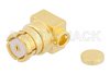 SMP Female Right Angle Connector Solder Attachment for PE-047SR, PE-SR047FL, PE-SR047AL