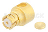 SMP Female Right Angle Connector Solder Attachment for RG405, PE-SR405FL, PE-SR405FLJ, Round Body