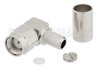 RP-SMA Male Right Angle Connector Crimp/Solder Attachment for RG55, RG142, RG223, RG400