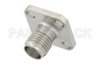 SMA Female Field Replaceable Connector 4 Hole Flange Mount .036 inch Pin, .500 inch Flange Size