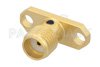 SMA Female Connector Solder Attachment 2 Hole Flange Mount Stub Terminal