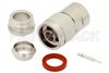 75 Ohm N Male Connector Clamp/Solder Attachment for RG11, RG144, RG216