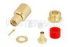 SMA Male Connector Clamp/Solder Attachment for RG58, RG303, LMR-195, PE-P195
