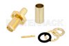 SMA Female Bulkhead Mount Connector Crimp/Solder Attachment for RG58, RG303, LMR-195, PE-P195