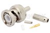BNC Male Connector Crimp/Crimp Attachment for RG188-DS, RG316-DS