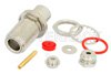 N Female Bulkhead Mount Connector Clamp/Solder Attachment for RG188-DS, RG316-DS, .640 inch DD Hole
