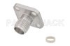SMA Female Field Replaceable Connector With EMI Gasket 4 Hole Flange Mount .015 inch Pin
