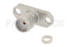 SMA Female Field Replaceable Connector With EMI Gasket 2 Hole Flange Mount .012 inch Pin