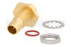 BMA Plug Bulkhead Mount Slide-On Connector Solder/Non-Solder Contact Attachment for RG402, PE-SR402AL, PE-SR402FL, PE-SR402FLJ, Gold Plated