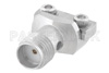 SMA Female Connector Clamp/Solder (Captive Contact) Attachment End Launch PCB, Microstrip/Coplanar Launch, 0.010 inch