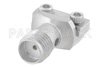 SMA Female Connector Clamp/Solder (Captive Contact) Attachment End Launch PCB, Microstrip/Coplanar Launch, 0.010 inch