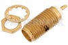 SMA Female Bulkhead Mount Connector Solder Attachment Solder Cup Terminal, .250 inch Diameter