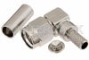 SMA Male Right Angle Connector Crimp/Solder Attachment for PE-B150, RG180, RG195