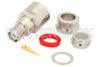 RP TNC Female Connector Clamp/Solder Attachment for RG213, RG8, RG215, RG225, RG214, RG393
