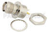 RP TNC Female Bulkhead Isolated Ground Connector Solder Attachment Solder Cup Terminal, .480 inch D Hole