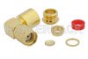 RP SMA Male Right Angle Connector Clamp/Solder Attachment For RG58, RG55, RG141, RG142, RG223, RG400