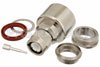 C Male Connector Clamp/Solder Attachment For RG218