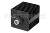 25 Watt RF Load Up to 18 GHz With N Female Input Square Body Black Anodized Aluminum Heatsink