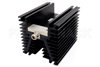 High Power 100 Watt RF Load Up To 2 GHz With N Female Input Conduction Cooled Body Black Anodized Aluminum Heatsink