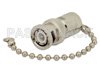 0.5 Watt RF Load with Chain Up to 1,000 MHz with 93 Ohm BNC Male Nickel Plated Brass