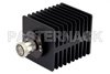 High Power 100 Watts RF Load Up To 2 GHz With 7/16 DIN Female Input Square Body Black Anodized Aluminum Heatsink