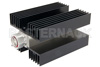 High Power 100 Watt RF Load Up to 3 GHz With 7/16 DIN Male Input Conduction Cooled Body Black Anodized Aluminum Heatsink