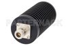 50 Watt RF Load Up to 3 GHz With N Female Input Round Body Black Anodized Aluminum Heatsink