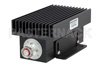 High Power 100 Watt RF Load Up to 2.7 GHz with 4.1/9.5 Mini DIN Male Black Anodized Aluminum