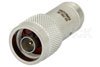 10 dB DC Bias Attenuator, N Male to N Female Passivated Stainless Steel Body Rated to 2 Watts from 500 MHz to 2 GHz