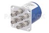 SP6T Electromechanical Relay Normally Open Switch, DC to 6 GHz, up to 80W, 28V, SMA