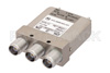 SPDT Electromechanical Relay Failsafe Switch, DC to 10 GHz, 50W, 28V Indicators, TTL, Diodes, TNC