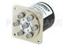 SP6T Electromechanical Relay Normally Open Switch, DC to 18 GHz, up to 90W, 28V, SMA