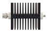 30 dB Fixed Attenuator, TNC Male To SMA Female Directional Black Anodized Aluminum Heatsink Body Rated To 50 Watts Up To 18 GHz