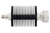 20 dB Fixed Attenuator, TNC Female to 7/16 DIN Male Black Anodized Aluminum Heatsink Body Rated to 25 Watts Up to 7.5 GHz
