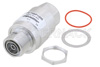7/16 F/M In/Out Bulkhead Coax RF Surge Protector, 698MHz - 2.7GHz, DC Pass, 1000W, IP67, 20kA, Filter, Low PIM -155 dBc