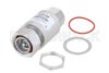 7/16 F/M In/Out Bulkhead Coax RF Surge Protector, 698MHz - 2.7GHz, DC Block, 500W, IP67, 40kA, Filter, Low PIM -155 dBc