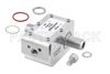 Type N F/F In/Out Coax RF Surge Protector, 40MHz - 400MHz, DC Pass, 100W, IP67, 2.5mJ, 20kA, Hybrid, Bracket Toward Body