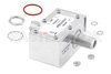 Type N F/F In/Out Coax RF Surge Protector, 40MHz - 400MHz, DC Pass, 100W, IP67, 2.5mJ, 20kA, Hybrid, Bracket Toward Body, Stud