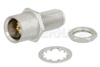 Bulkhead Mount Push-On SMA Male to SMA Female Adapter