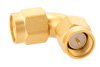 Precision SMA Male to SMA Male Radius Right Angle Adapter, Gold Plated