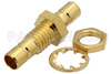 Bulkhead Mount 75 Ohm Mini SMB Jack to 75 Ohm Mini SMB Jack Adapter